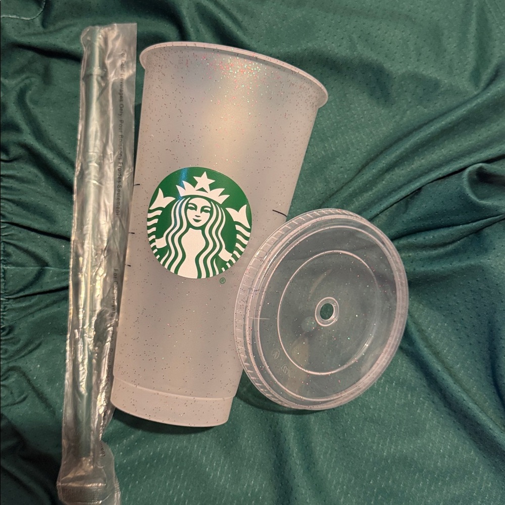 Starbucks NWOT Glitter Cold Cup